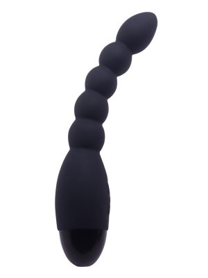 Black lover anal beads vibrating probe