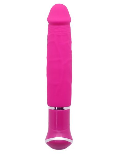 Silicone vibrating pink dildo vibrator