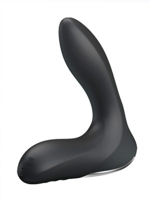 Black blow up vibrator with USB rechargeable