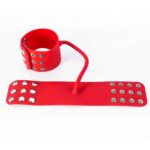 Studded-red-silicone-hand-cuffs-black-3-0000028474-000035310