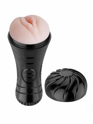 Realistic vagina male masturbator stroker in discreet cup