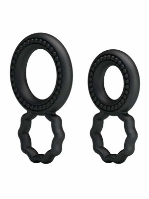 Double Cock rings Set of Two Sex Toys for couples