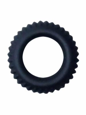 Black textured cock ring sex toy