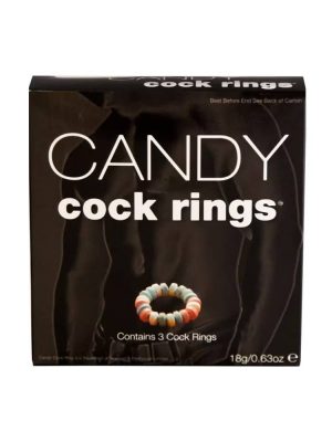 Edible candy cock rings pack of three funny adult gift