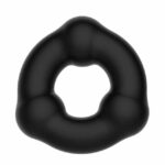Black Bubled Silicone Super Soft Cock Ring