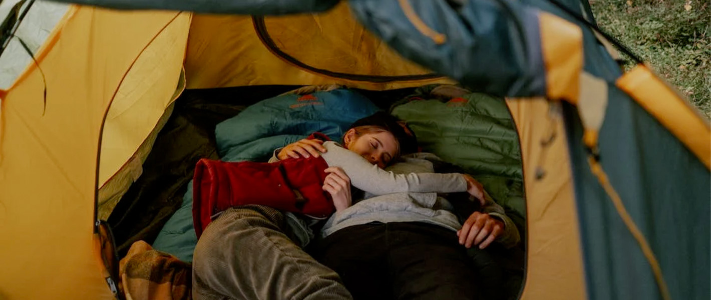 couple in tent