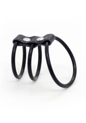 black silicone tripple cock ring 2 for men stretchy 0000037538-000030240