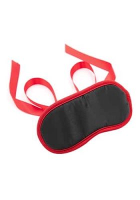 red and black satin eye mask bondage and fetish 0000037545 -000030247