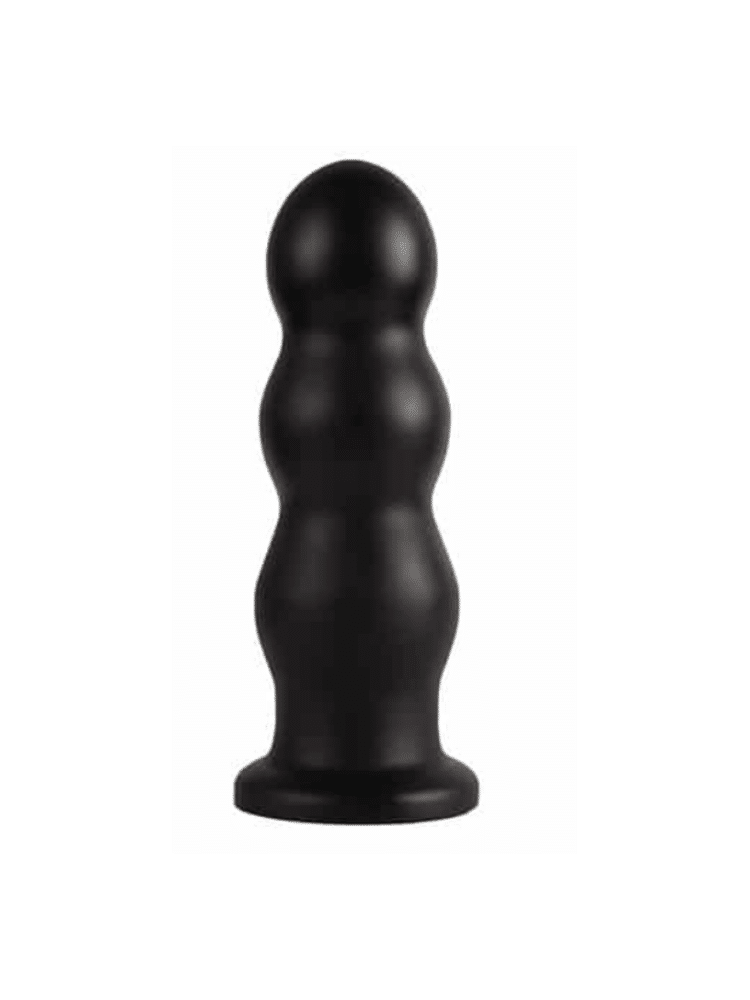 Extra Large Butt Plug Curved Design 9 Inch - Black
