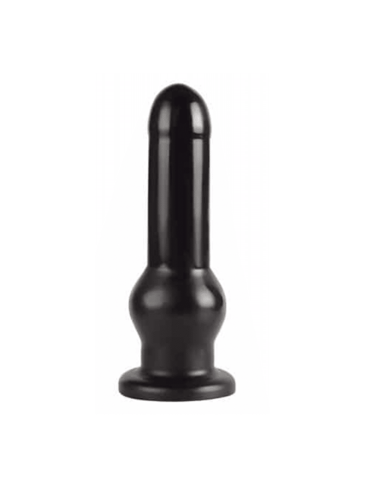 Extreme Large Bullet Butt Plug with Bulbous End 9 Inch- Black