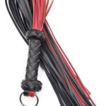Leather Flogger Black And Red