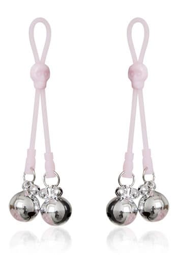 Nipple Clamps Bells Silver Stimulation Close Up