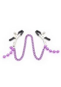 Nipple-Clamps-Sex-Purple-Beaded-Chain