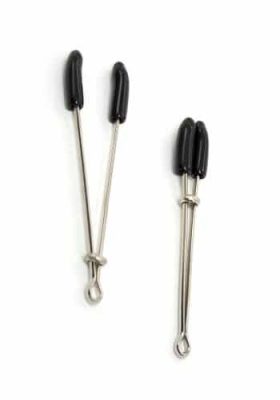 Nipple-Clamps-Silver-Black-Rubber-Ends