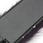 Paddle Purple Fur Stud black Close Up