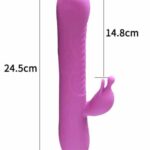 full size elegance luxury ripple rabbit vibrator powerful and quiet pulse and cocktails