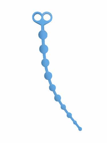 long blue anal beads pulse and cocktails uk sex toy