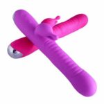 purple and pink full size elegance luxury ripple rabbit vibrator powerful and quiet pulse and cocktails