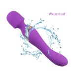 purple waterproof full size powerful quiet massage wand vibrator