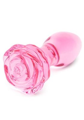 rose-pink-glass-butt-plug