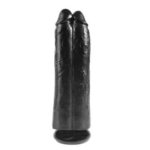 2 in 1 double dildos black 11 inches