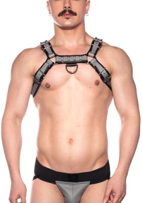 Prowler-Grey-Bull-Harness-Front