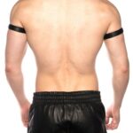 Prowler Leather Black Sports Shorts Back