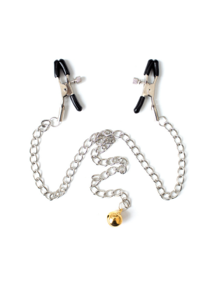 silver nipple clamp - gold nipple clamp -bell on nipple clamp - adjustable nipple clamp