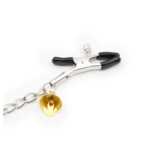 Nipple and clit chain with gold bells