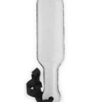 fur and satin paddle silver