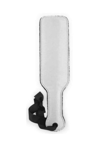 fur and satin paddle silver