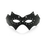 black leather stud eye mask