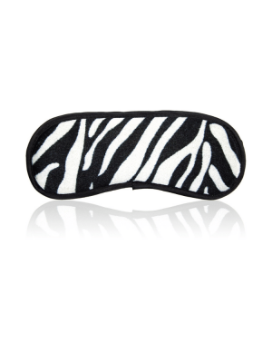 black and white mask - zebra mask - animal print eye mask