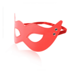 red studded eye mask
