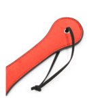red and black flocked paddle