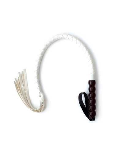 mahogany handle whip white