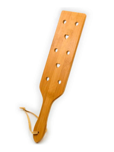 bamboo paddle with shaped cut outs