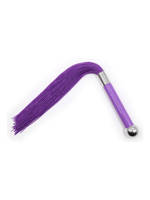purple whip - purple flogger - silicone flogger - silicone whip - rubber whip - rubber flogger