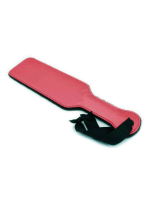 red and black paddle - red and black spanker - satin spanker - satin and dur paddle