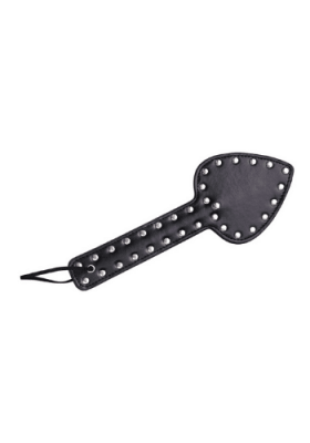 spade paddle with studs, black paddle, studded paddle, studded black paddle, studded spade paddle black