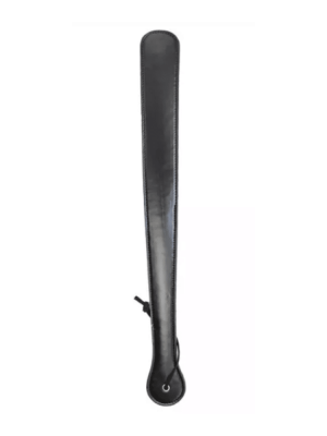 black paddle - leather paddle - spanking paddle - extra long paddle - black leather paddle - long black spanker - long black paddle