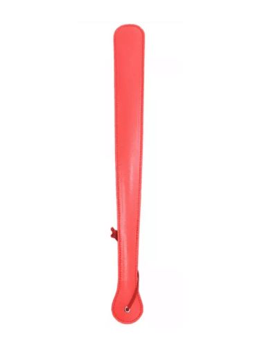 long thin leather paddle red