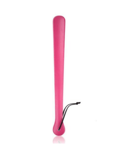 long thin leather paddle pink