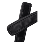 Black leather Velcro blindfold