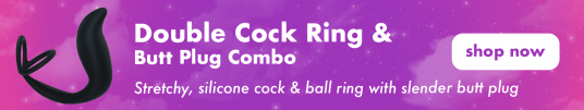 double cock ring and butt plug