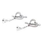 Heart Spring Clamp Silver (3)
