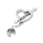 Heart Spring Clamp Silver (4)