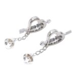 Heart Spring Clamp Silver (5)