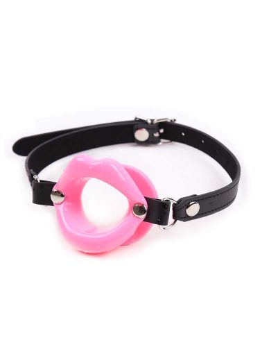 Lip Gag with Pu Strap Pink (9)