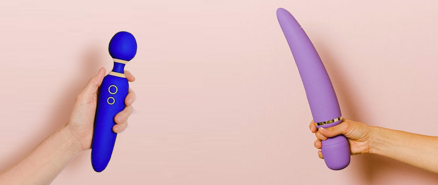 hands holding massage wands